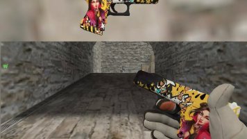 Модель HD Glock «Bullet Queen» для CS 1.6 скачать бесплатно