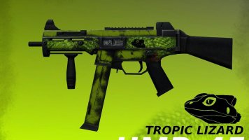 Модель UMP45 «Tropic Lizard» для CS:S