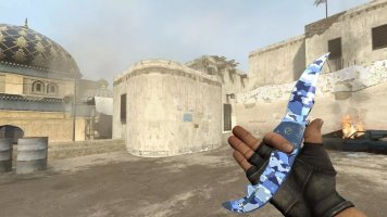 Модель ножа Falchion «Bright Water» для CSS