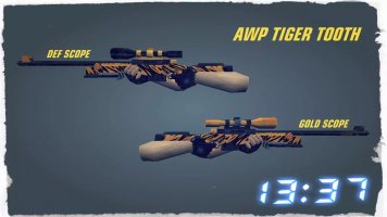 Модель AWP «Tiger Tooth» для CS 1.6