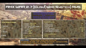 Мод «AMX War System 2.7 — проведение CW» для CS 1.6 скачать бесплатно