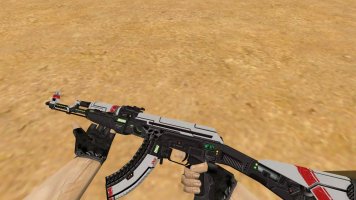 Модель HD AK-47 «Sci Fi Red» для CS 1.6